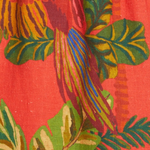 NWT $165 FARM RIO Forest Birds Tiered Linen Blend Dress in size XS and Small! - Picture 7 of 12